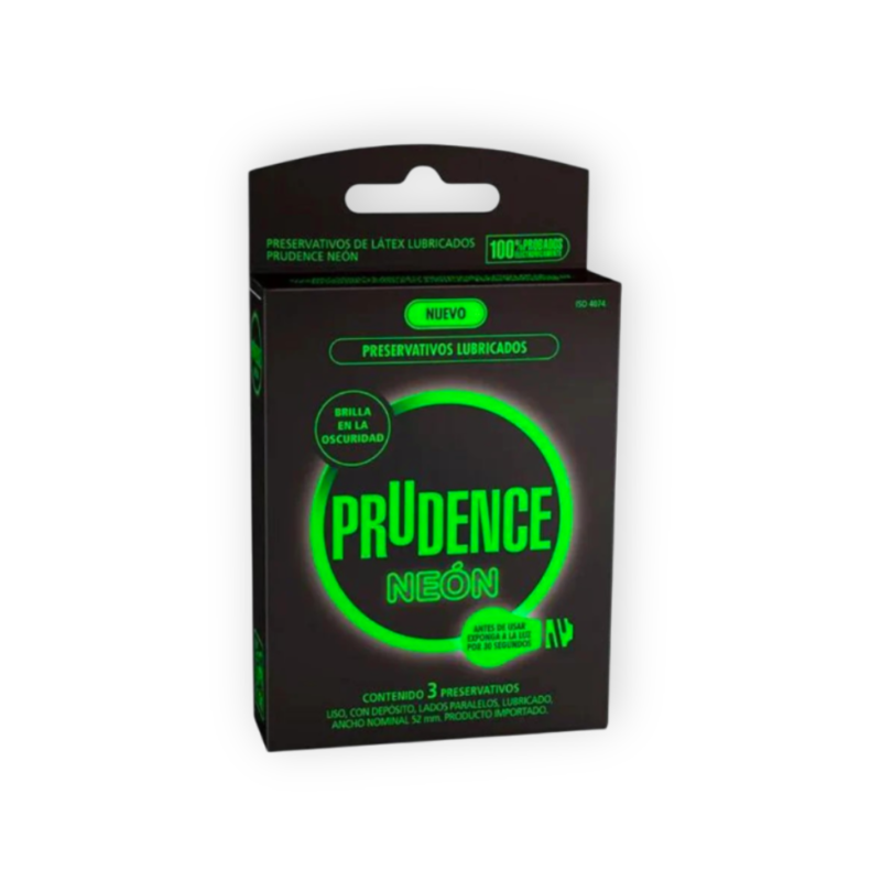 Condones Prudence Neón x 3