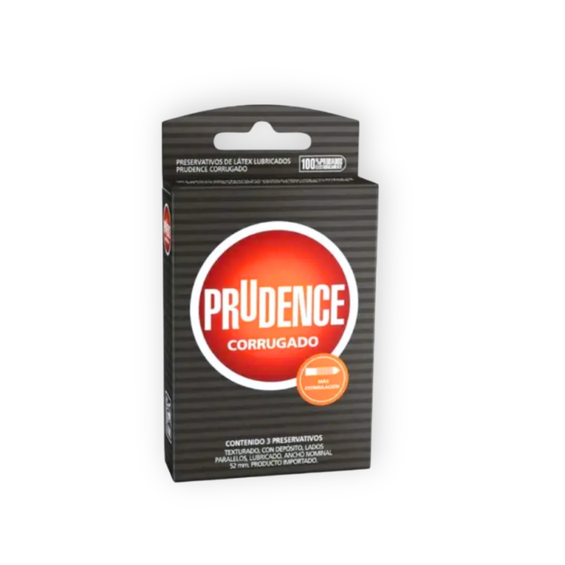 Condones Prudence Corrugado x 3
