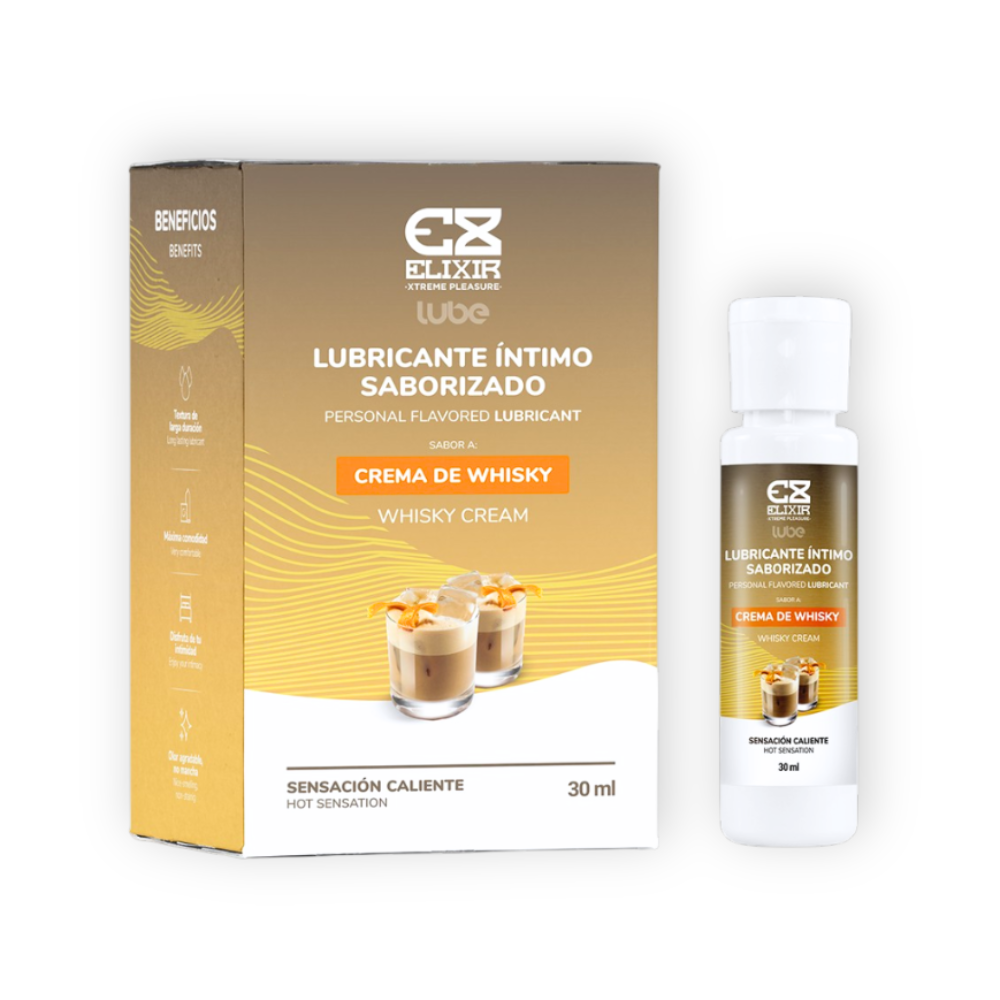 Lubricante Saborizado Crema de Whisky 30ml – Elixir