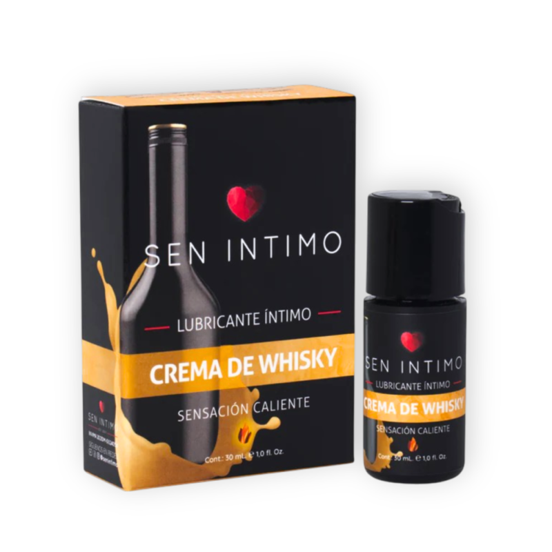 Lubricante Saborizado Crema de Whisky Caliente – Sen Íntimo 30 ml