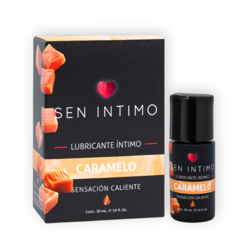Lubricante Íntimo Térmico Efecto Caliente Sabor Caramelo - Sen Íntimo
