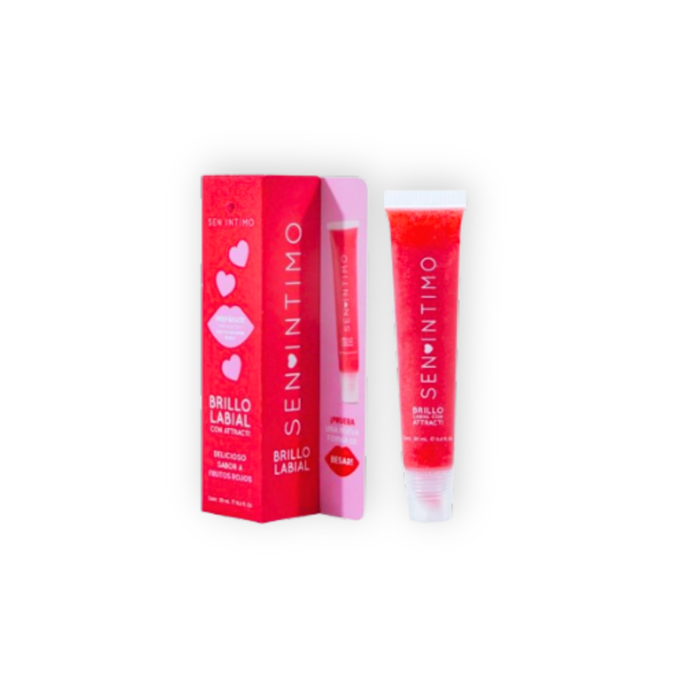Brillo Labial Sensual con Attract Frutos Rojos 20 ml – Sen Íntimo