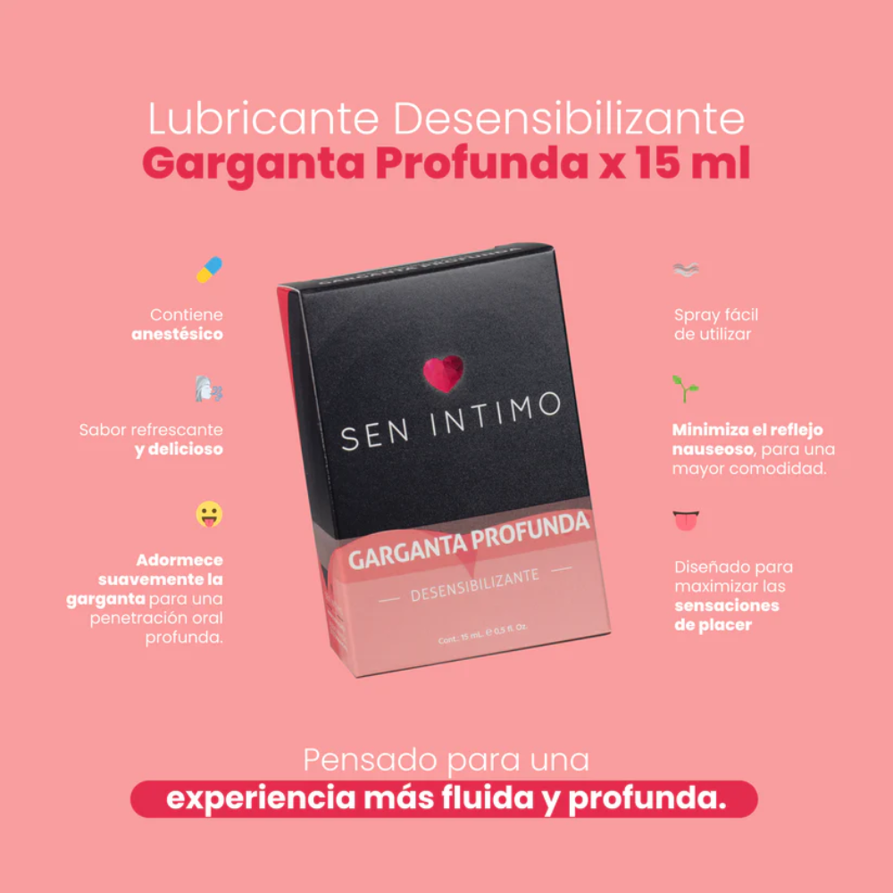 Spray Garganta Profunda Desensibilizante 15ml – Sen Íntimo - Imagen 2