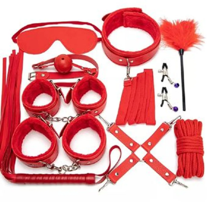 Kit de Iniciación BDSM y Bondage 10 Piezas – Juego de Sometimiento y Pasión