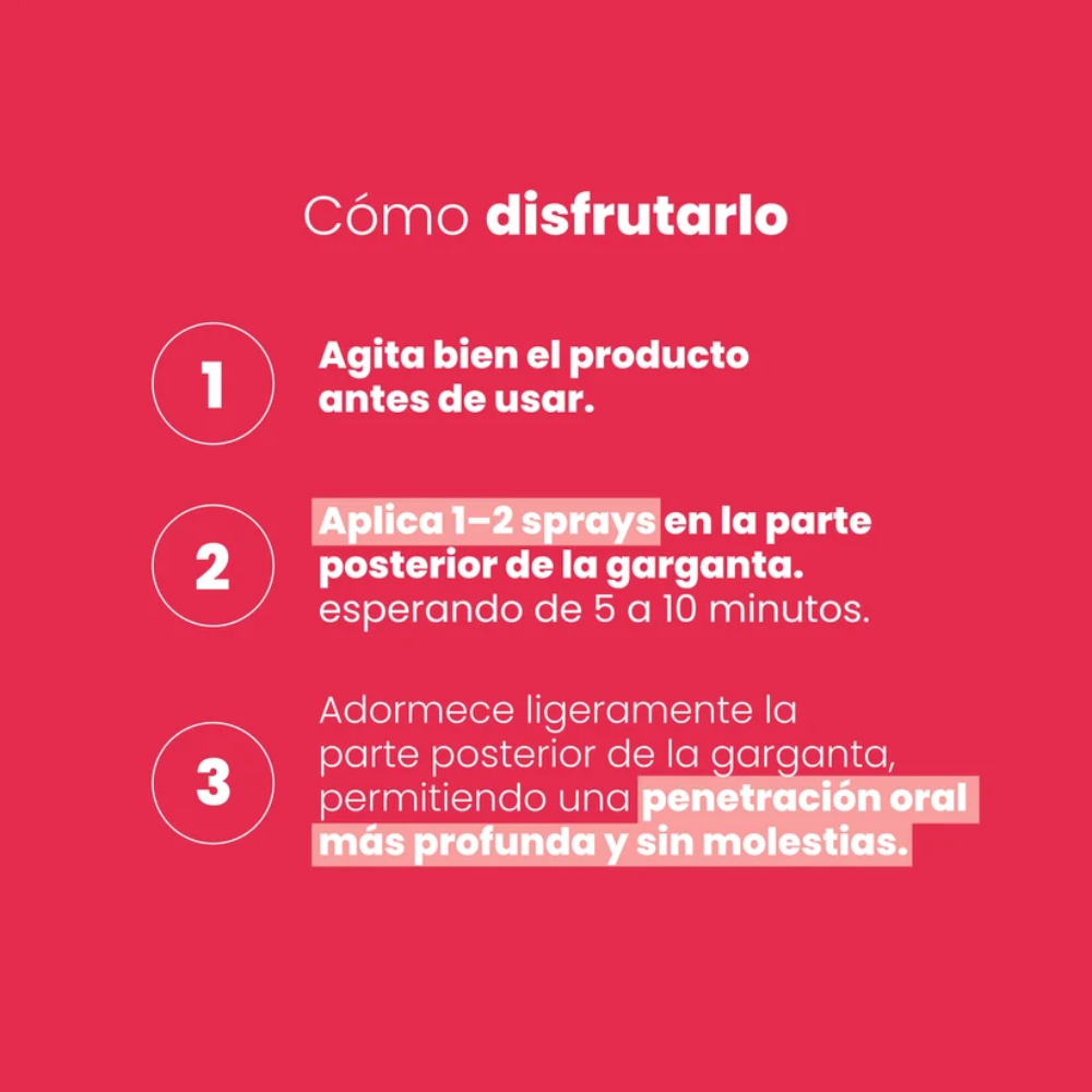 Spray Garganta Profunda Desensibilizante 15ml – Sen Íntimo - Imagen 3