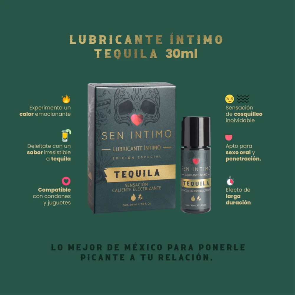 Lubricante Íntimo Electrizante Tequila 30ml – Sen Íntimo - Imagen 4