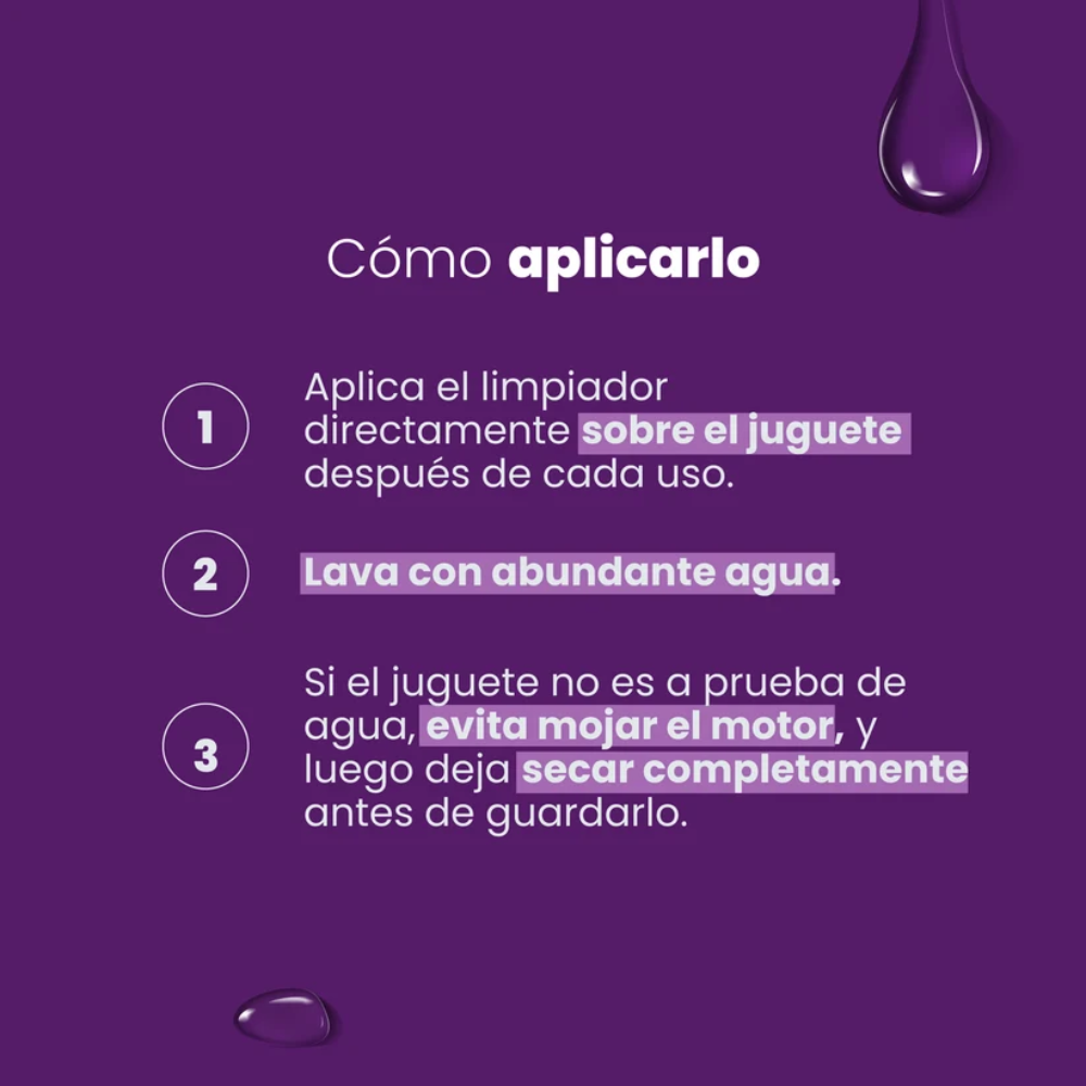 Toy Cleaner – Limpiador Desinfectante para Juguetes Íntimos – Sen Íntimo - Imagen 3