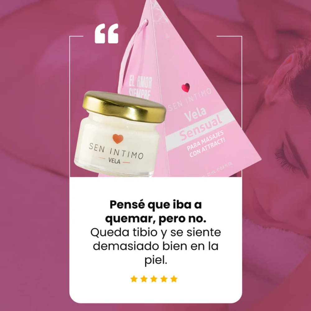 Vela Sensual para Masajes 25ml – Sen Íntimo - Imagen 4