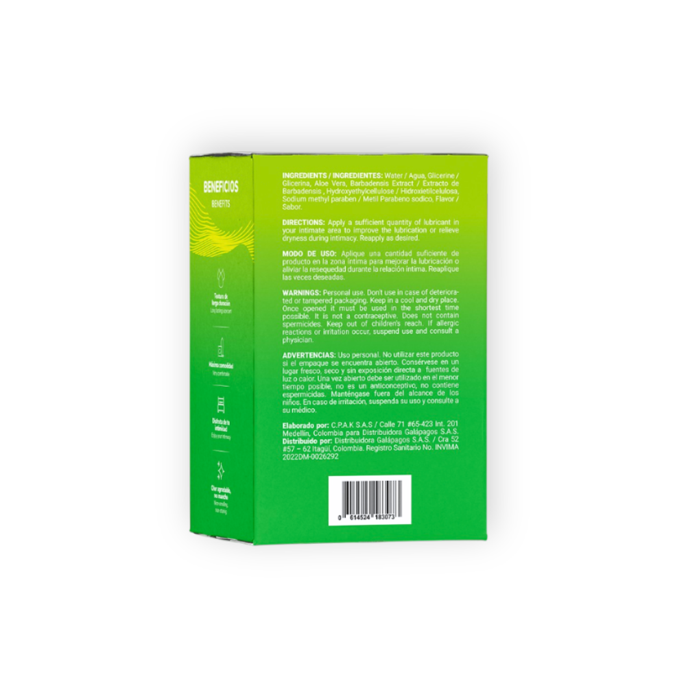 Lubricante Íntimo Saborizado Efecto Calor Sandía – Elixir - Imagen 4