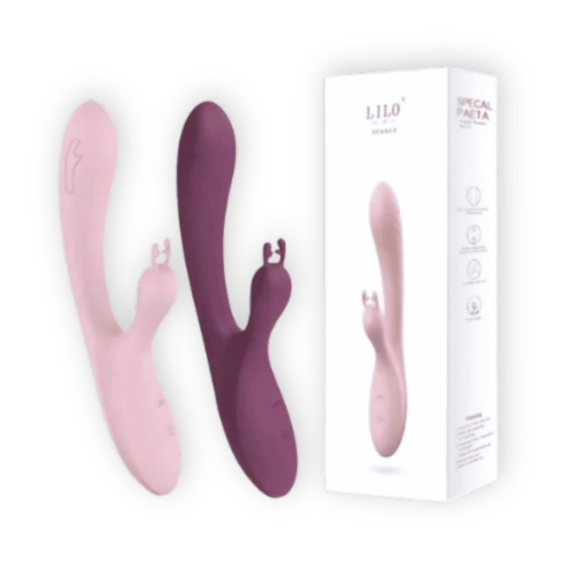 Vibrador Doble Estimulación Lilo Leyla Ciervo (Punto G y Clítoris) – Rosado