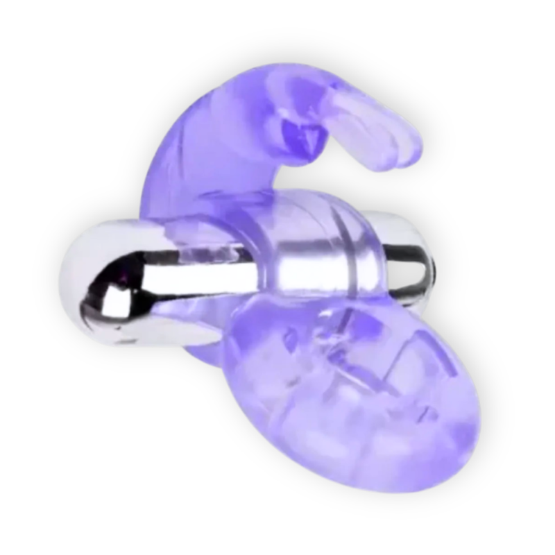 Anillo Vibrador Bad Bunny – Estimulador Clitoriano y Retardante Masculino (Violeta)